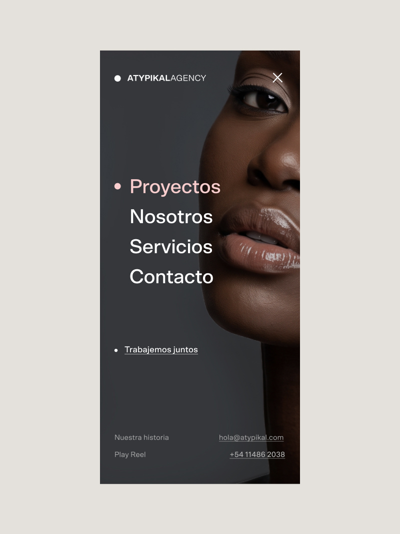 Atipikal Agency — pantalla 3