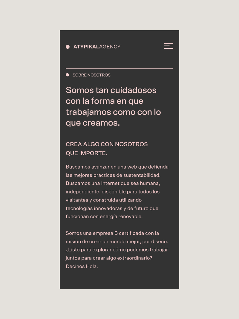 Atipikal Agency — proceso 2