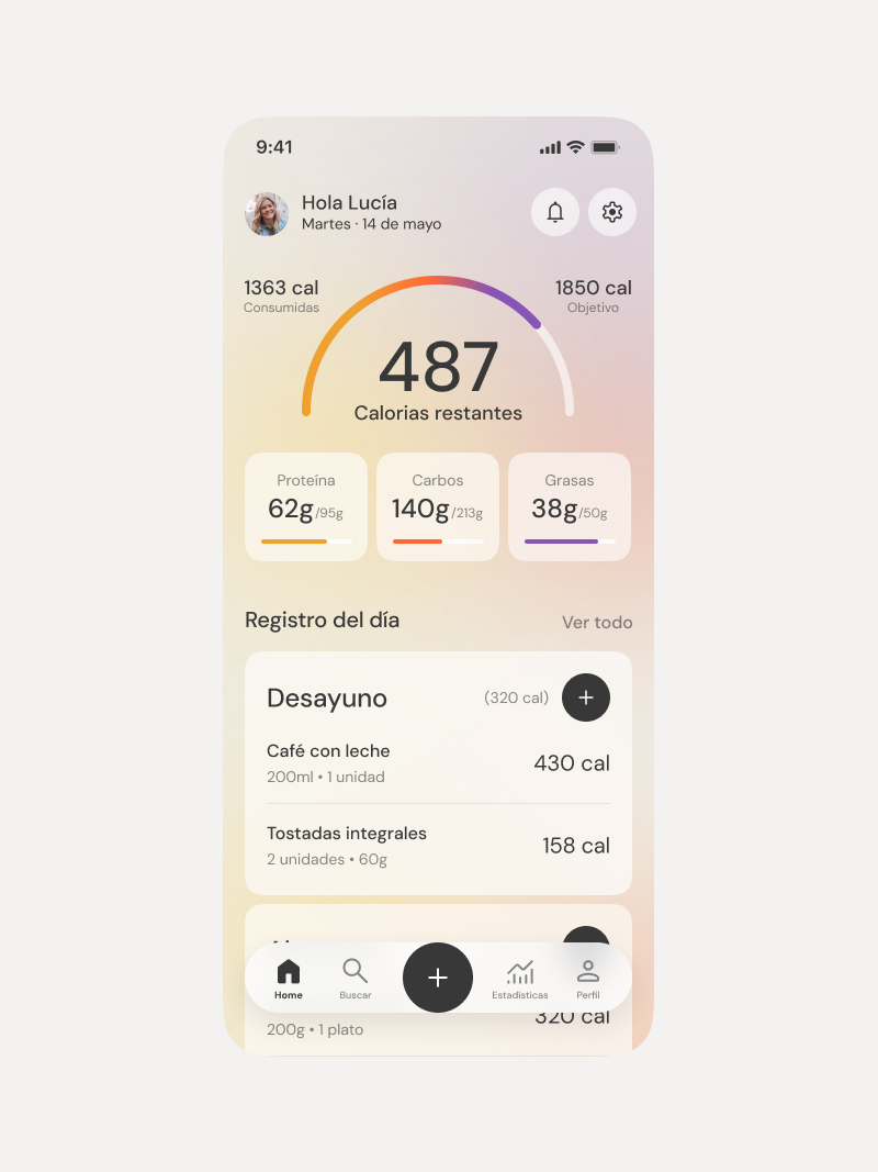 MyFitnessPal — proceso 1